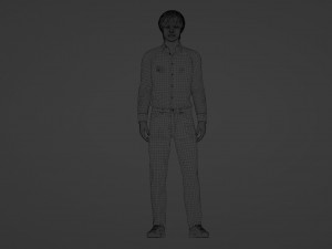 Realistic Handsome Man in Casual Attire 3Dモデル