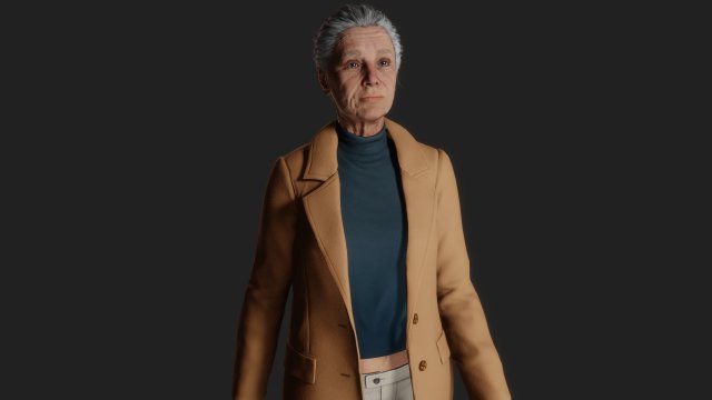 Of a Mysterious Walking Old Woman Modelo 3D .c4d .max .obj .3ds .fbx .stl .blend