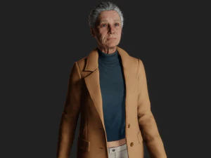 Of a Mysterious Walking Old Woman 3D Model