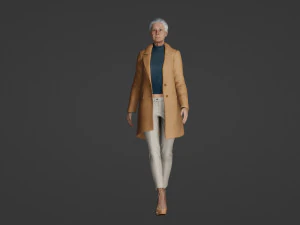 Про таємничу гуляючу стару жінку 3D Модель