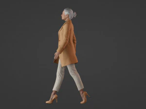 Про таємничу гуляючу стару жінку 3D Модель