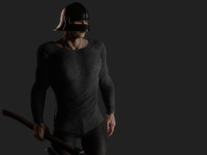 Ancient Warrior A Realistic of a Muscular Gladiator in Vintage Attire 3D Model
