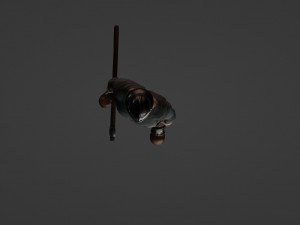 Ancient Warrior A Realistic of a Muscular Gladiator in Vintage Attire 3D 모델