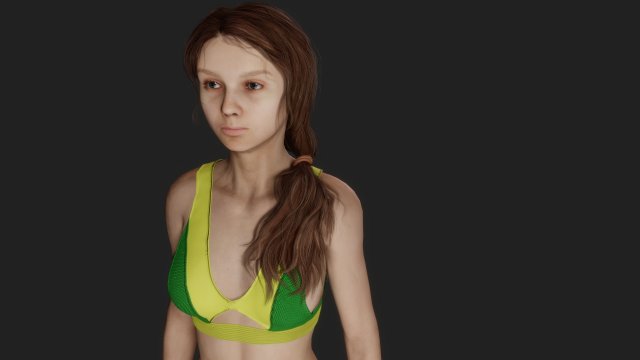 Realistic of a Tranquil Beach Beauty 3D Model .c4d .max .obj .3ds .fbx .stl .blend 