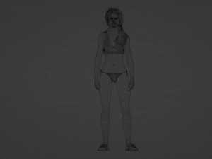 Realistic of a Tranquil Beach Beauty 3D Model