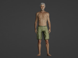Realistic of a Sick Man 3D 모델