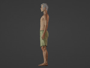 Realistic of a Sick Man 3D 모델