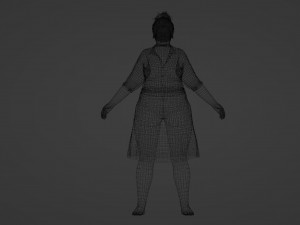 3D Character Model of a Happy Woman Model 3D