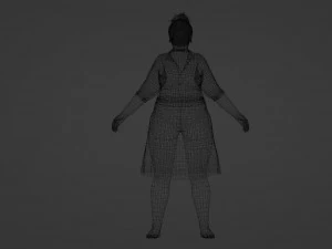 3D Character Model of a Happy Woman 3D Model