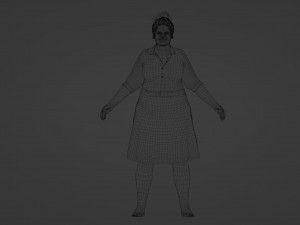 3D Character Model of a Happy Woman Model 3D