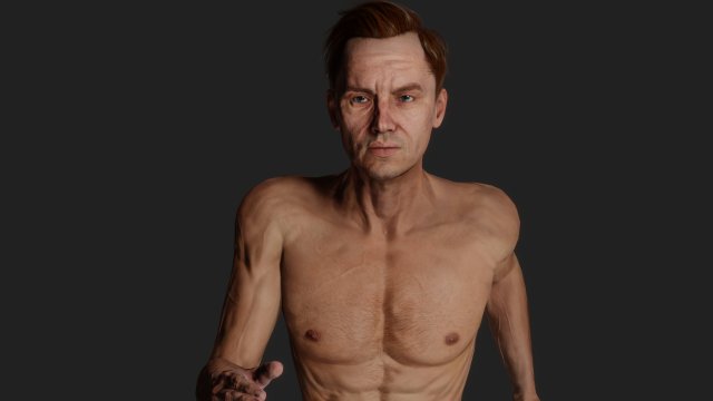 Realistic of a Determined Runner 3D Model .c4d .max .obj .3ds .fbx .stl .blend 