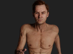 Realistic of a Determined Runner 3D Model