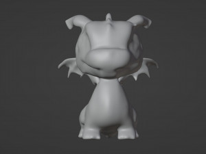 Whimsical Green Dragon - Symbol of 2024 3D Modell
