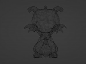 Whimsical Green Dragon - Symbol of 2024 3D Modell