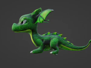 Symbol - Small Green Dragon 3D Model