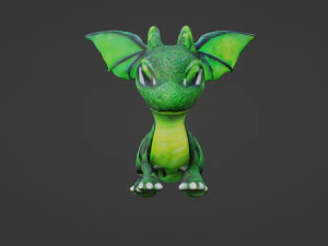 Symbol - Small Green Dragon 3D Model