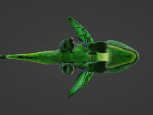 Symbol - Small Green Dragon 3D Model