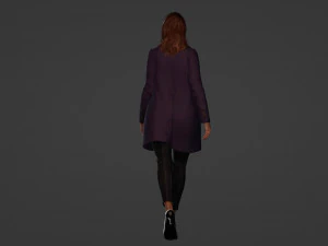 Passeio Gracioso Jovem na vida cotidiana Modelo 3D
