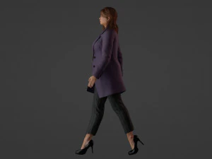 Passeio Gracioso Jovem na vida cotidiana Modelo 3D