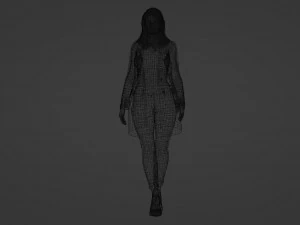 Passeio Gracioso Jovem na vida cotidiana Modelo 3D