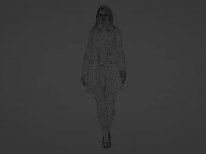 Passeio Gracioso Jovem na vida cotidiana Modelo 3D