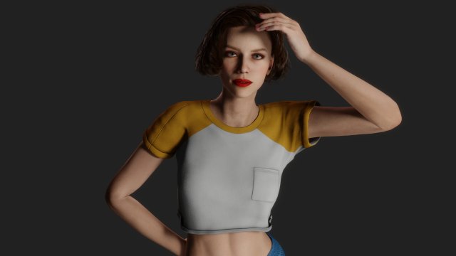 The Glamourous Muse 3D-Modell .c4d .max .obj .3ds .fbx .stl .blend 