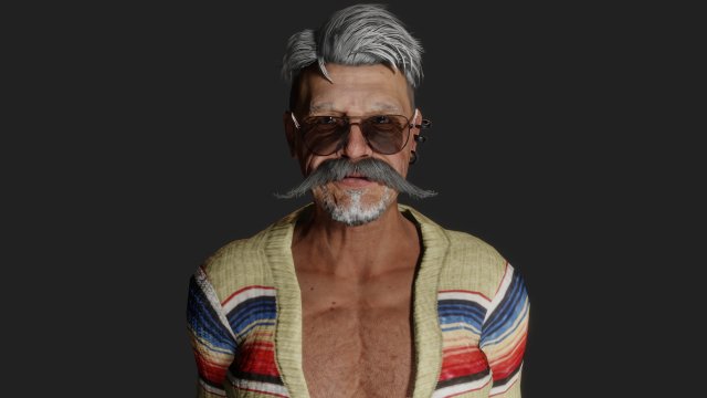 The Distinguished Gentleman 3D Model .c4d .max .obj .3ds .fbx .stl .blend 