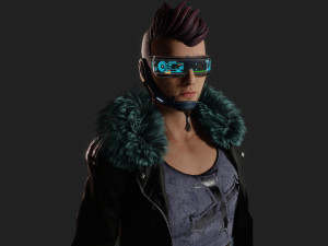 Futuristic Fusion Hero 3D Model