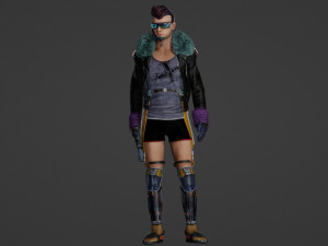 Futuristic Fusion Hero 3D Model