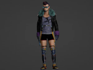Futuristic Fusion Hero 3D Model