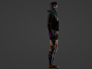 Futuristic Fusion Hero 3D Model