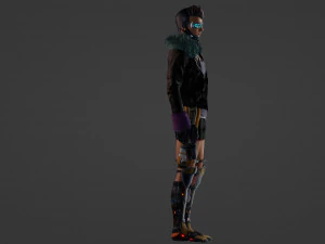 Futuristic Fusion Hero 3D Model