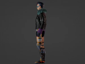 Futuristic Fusion Hero 3D Model