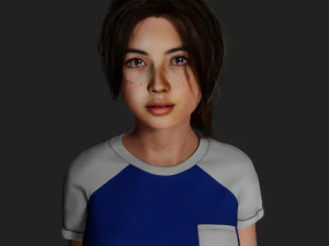 एशियाई सौंदर्य 3D मॉडल