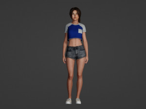 Asian Beauty 3D Модель