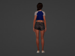 Asian Beauty 3D Модель