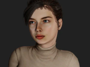 Musa Urban Chic Bellezza senza tempo in abiti moderni Modello 3D