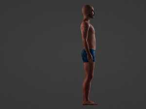 Asian Male Character Tattooed Edition 3D Модель