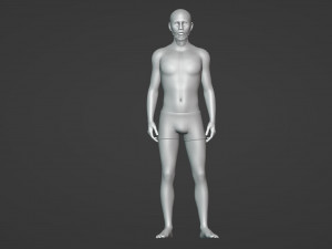 Asian Male Character Tattooed Edition 3D Модель