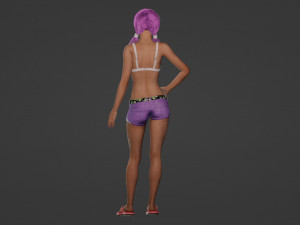 Azis Dreamer of Realistic Young Woman Model 3D