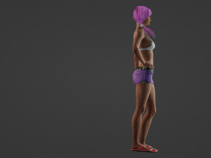 Azis Dreamer of Realistic Young Woman Model 3D