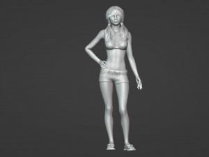Azis Dreamer of Realistic Young Woman Model 3D