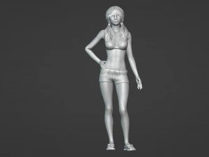 Azis Dreamer of Realistic Young Woman 3D Model