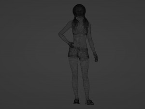 Azis Dreamer of Realistic Young Woman Model 3D