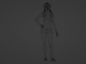 Azis Dreamer of Realistic Young Woman Model 3D