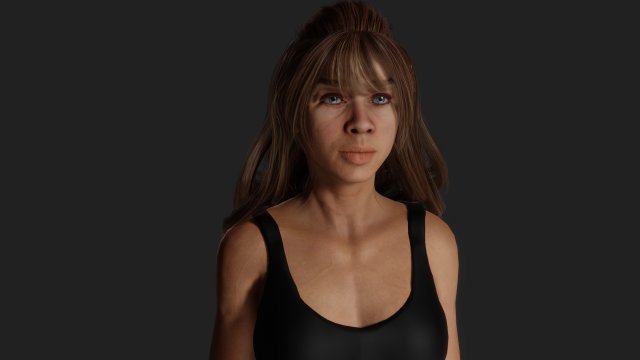 Athletic Grace 3D Model .c4d .max .obj .3ds .fbx .stl .blend