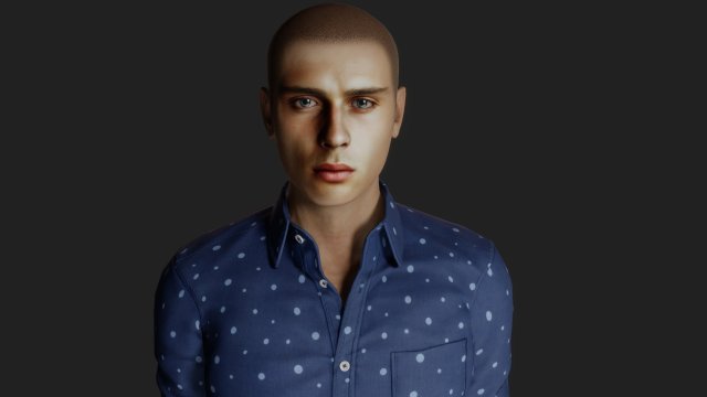 Modern Man 3D Model .c4d .max .obj .3ds .fbx .stl .blend 