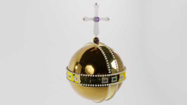 Divine Radiance Grenade 3D Model .c4d .max .obj .3ds .fbx .stl .blend 