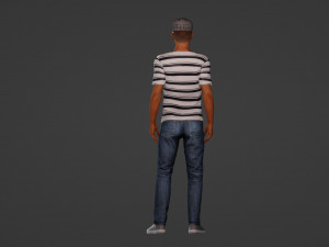 Urban chic male model 3D Model