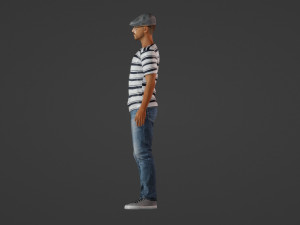 Urban chic male model 3D Model